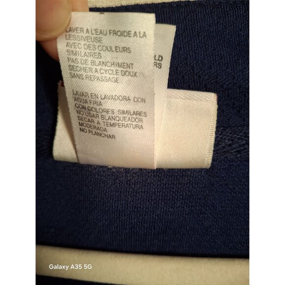 Vintage Atlanta Braves Navy Blue Button-Up Baseball Jersey Short Sleeve Size XL - Picture 11 of 11